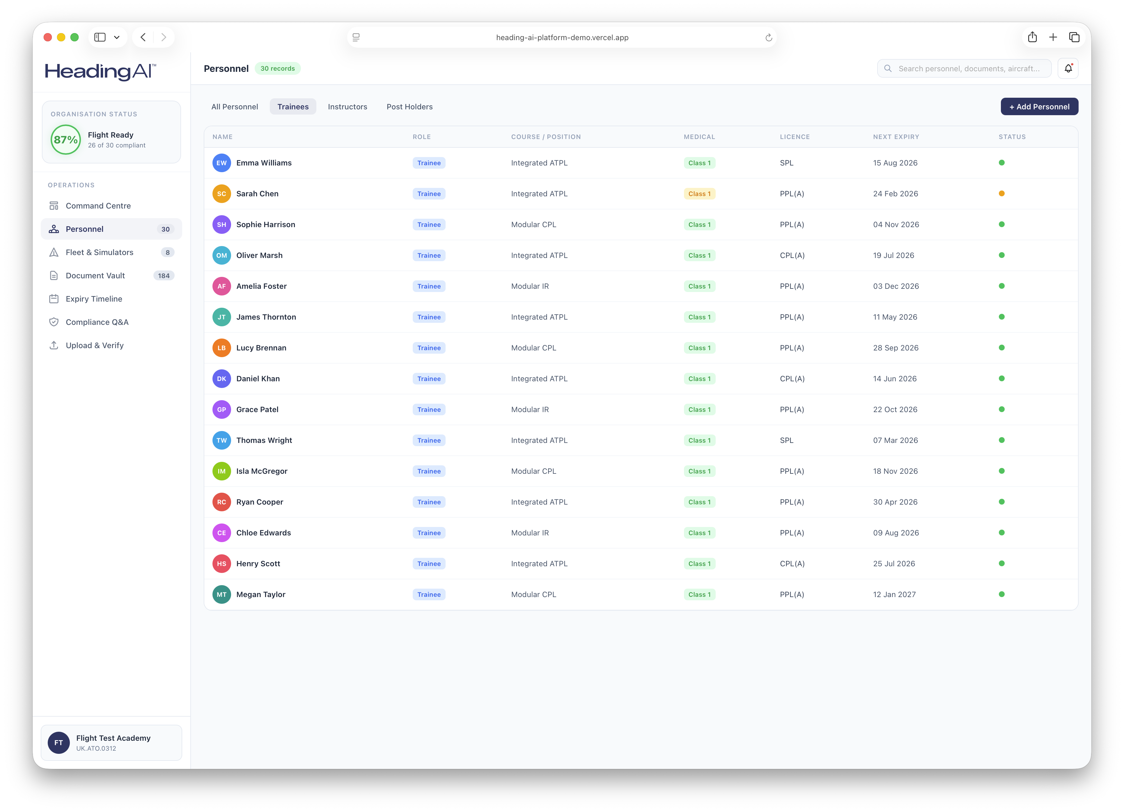 Platform Screenshot 2a